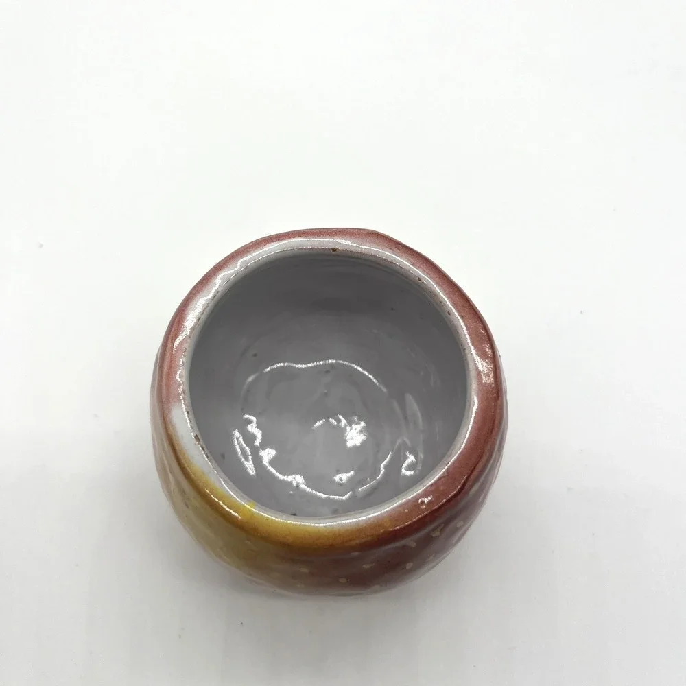 Handmade Ceramic Berry Sugar Bowl‎ with Lid Spoon Rest Unique Kitchen Decor